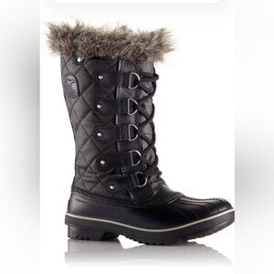 Sorel Tofino Waterproof Snow Boots- Winter Shoes Women's Size 7 Black Outdoor